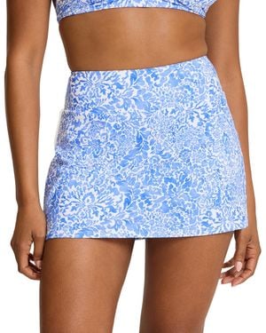 Tommy Bahama High-waist Pull-on Full-bottom-coverage Skort - Blue