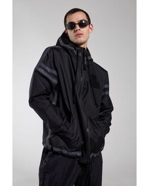Stutterheim Forsa Full Zip Hooded Jacket - Blue