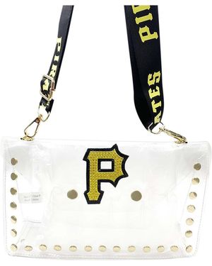 Cuce Pittsburgh Pirates Crystal Clear Envelope Crossbody Bag - White