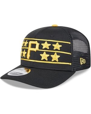 KTZ Pittsburgh Pirates 2025 Batting Practice 9seventy Stretch-snap Trucker Hat - Black