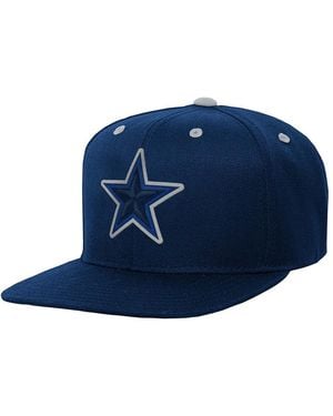 Outerstuff Big Boys And Girls Dallas Cowboys Team Color Pop Snapback Hat - Blue