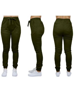 Galaxy By Harvic Basic Stretch Twill sweatpants - Green