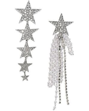 SOH Party Drop Earrings - White