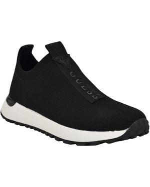 Guess Farroo Knit Slip-on Sneakers - Black