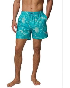 Columbia Pfg Rambler Printed Water Short - Blue