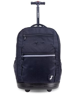 J World Sundance Laptop 20" Rolling Backpack - Blue