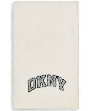 DKNY Varsity Logo Scarf - White