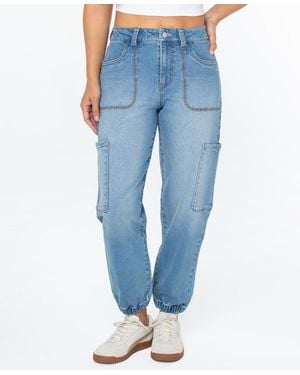 Celebrity Pink High-rise Cargo jogger Pants - Blue