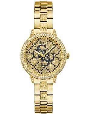 Guess Quartz -tone Stainless Steel Watch 34mm - Metallic