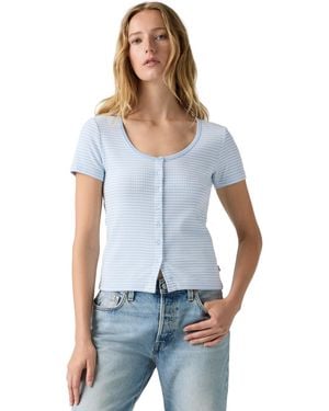 Levi's Austen Button-up Short-sleeve Top - Blue