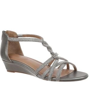 Style & Co. Geminiii Full Zip Evening Sandals - Metallic