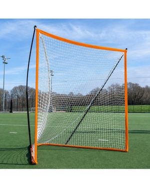 Peneyon Portable 6x6 Regulation Lacrosse Goal Pop Up Steel Fiberglass Frame Carry Bag - Blue