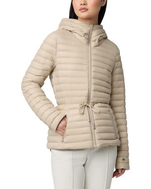 SOIA & KYO Ayleen Packable & Substainable Iltra-lightweight Down Jacket - Natural