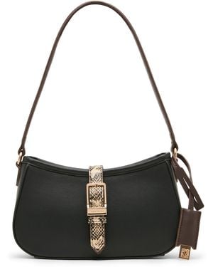 Anne Klein Small Belted Shoulder Handbag - Black
