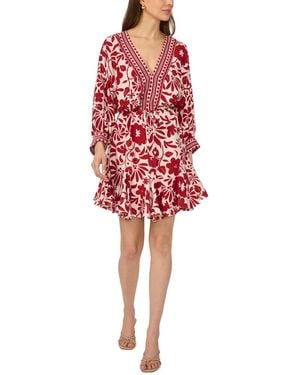Msk Tassle Belt Short Dress - Red