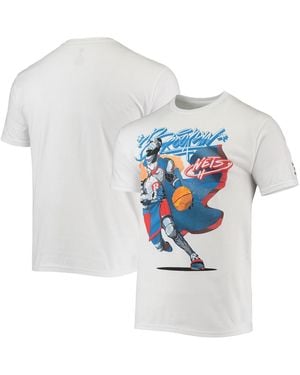 NBA Exclusive Collection Nba X Mcflyy Brooklyn Nets Identify Artist Series T-shirt - White