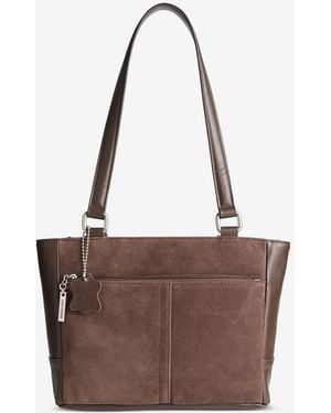 Giani Bernini Nappa Classic Leather Tote - Brown