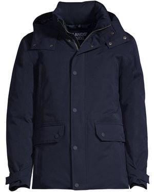 Lands' End Expedition Waterproof Down Jacket - Blue