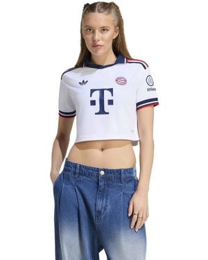 adidas Bayern Munich 2026/27 Away Cropped Replica Jersey - Blue