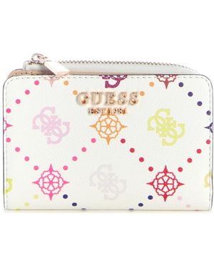 Guess Emelie Logo Zip-around Card Case - Pink