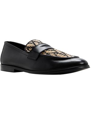 ALDO Fano Leather Loafers - Black