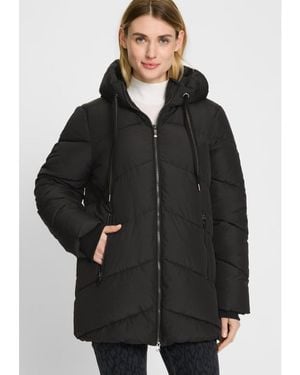 Olsen Hooded Puffer Coat - Black