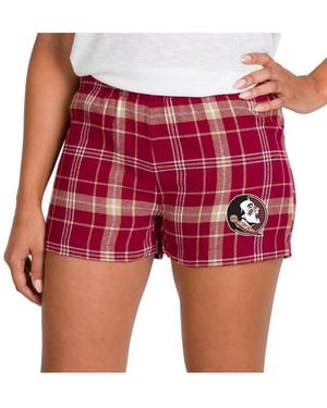 Concepts Sport Garnet/gold Florida State Seminoles Ultimate Flannel Shorts - Red