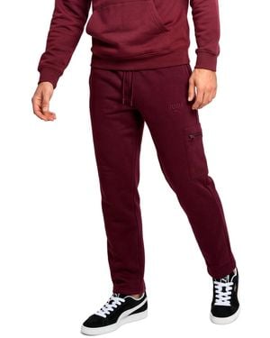 PUMA Zip Cargo Pocket Waistband Cargo Pants - Red