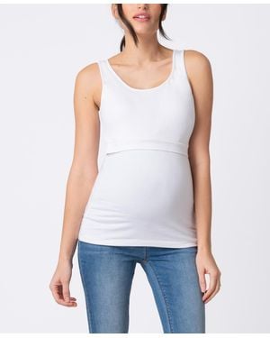 Seraphine Maternity Nursing Tank Top - Blue