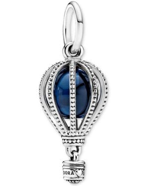 PANDORA Sterling And Blue Crystal Air Balloon Dangle Charm