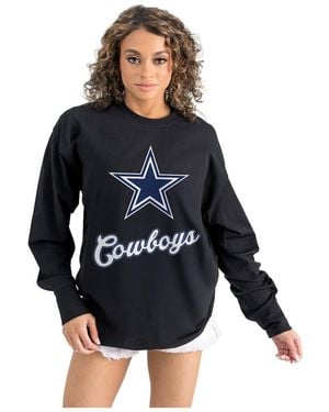Gameday Couture Dallas Cowboys Oversized Long Sleeve T-shirt - Blue