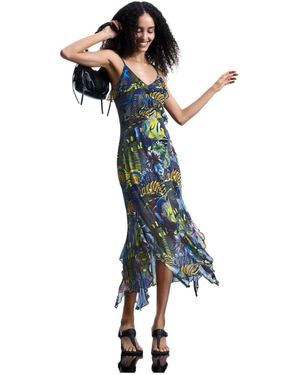 Desigual Dress Designed By Mr. Christian Lacroix - Green