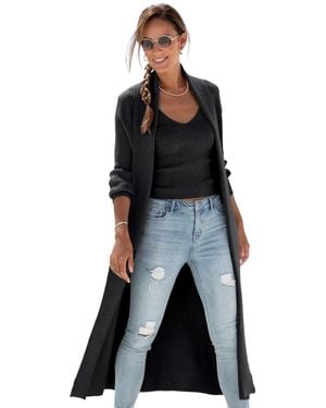 Lascana Long Knit Cardigan - Black