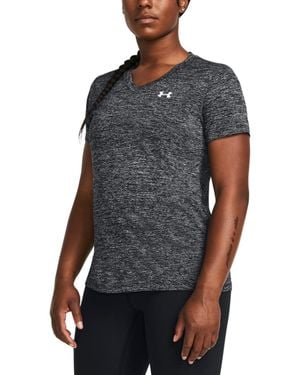 Under Armour Twist Tech V-neck Short-sleeve Top - Black