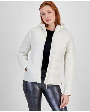 ID Ideology Hooded Puffer Jacket - White