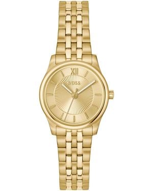 BOSS Graceful Mina Quartz Ionic Plated Thin Steel Watch - Metallic