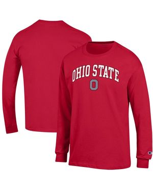 Champion Ohio State Buckeyes Arch Over Logo Long Sleeve T-shirt - Red