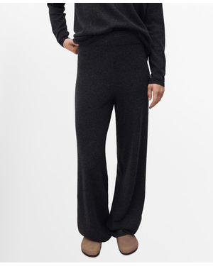 Mango Cashmere Pants - Black