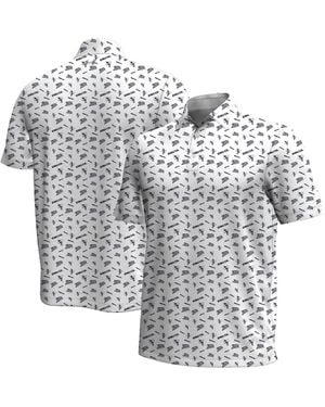 Under Armour Georgia Tech Yellow Jackets Gameday Armourfuse Polo Shirt - White