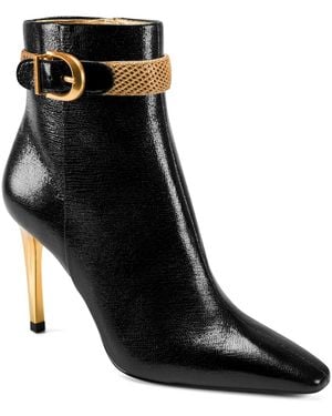 Donna Karan Sylvia Heeled Booties - Black
