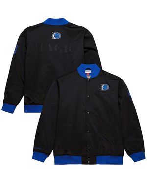 Mitchell & Ness Orlando Magic Hardwood Classics Team Og 3.0 Lightweight Satin Full-snap Jacket - Blue