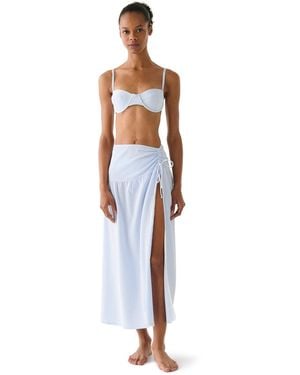 Kate Spade Kate Spade Striped Side-tie Cover-up Skirt - White