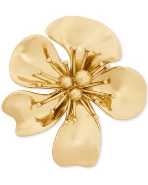 Kate Spade Gilded Garden Flower Pin - Metallic