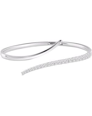 Macy's Diamond Open Bangle Bracelet (1-1/2 Ct. T.w. - White