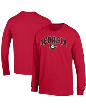 Champion  Cincinnati Bearcats Arch Over Logo Long Sleeve T-shirt - Red