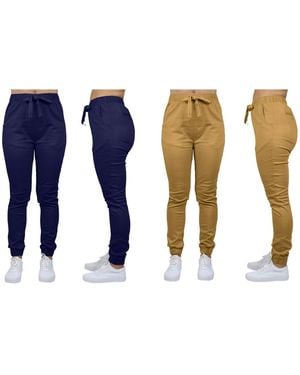 Galaxy By Harvic Basic Stretch Twill sweatpants - Blue
