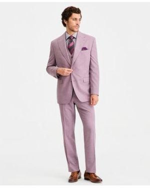 Tayion Collection Classic Fit Suit Separates - Red