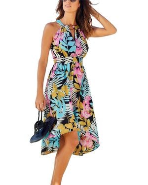 Lascana High Low Cutout Dress - Multicolor