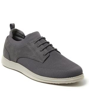 Dearfoams Nash Stretch Knit Oxford Slip On Sneaker - Gray