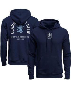 1863fc Aston Villa True Glory Fleece Hoodie - Blue